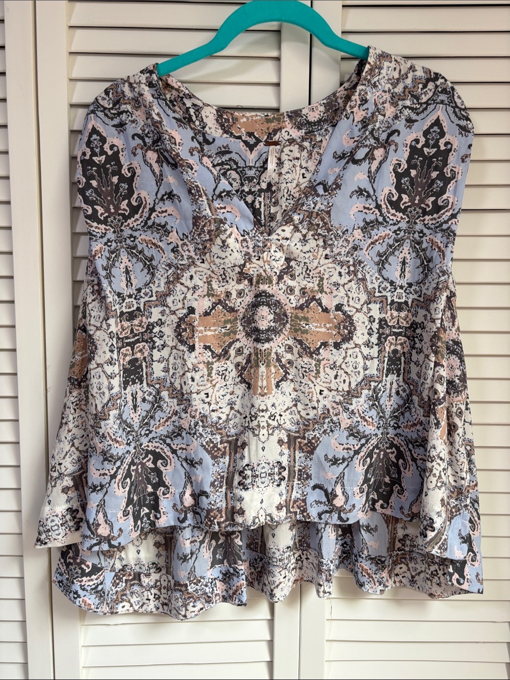 Free People Paisley Sleeveless Tunic